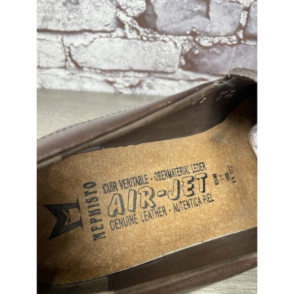 Mephisto Brown Leather Loafers Air Jet Insoles Slip On Shoes Men Sz 11.5M US/45 main image 11